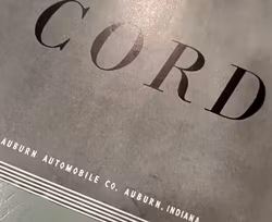 CORD '36, USA-bil med renommé, ur "Esquire", 21 x 30 cm