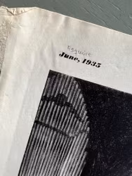 Duesenberg 1935 i Esquire, USA, originalannons, 25x35 cm