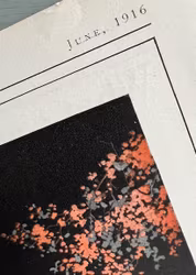 Milburn elbil 1916, Ohio USA, 2 modeller, Motor, 25x35 cm