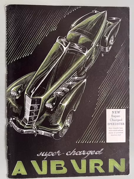 Auburn Speedster, fräck 30s jänkare, Esquire, 26 x 35 cm