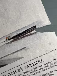 Packard i Sverige 1926, fin färgannons, revor, 23 x 33 cm