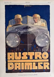 Austro Daimler i 20-talet, Tysk tidning Motor, 25 x 34 cm