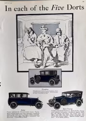Brougham Sedan & Sport Touring 1924, Flint, USA, 25x34cm