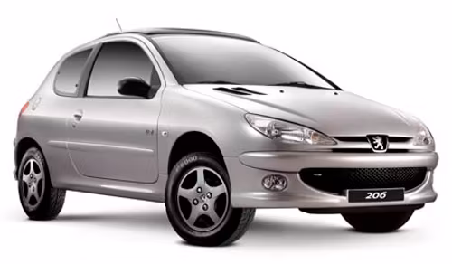 Auto raamfolie voor de Peugeot 206 3-deurs