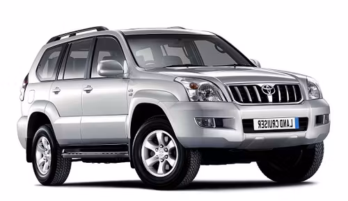 Auto raamfolie voor de Toyota Land Cruiser 120.