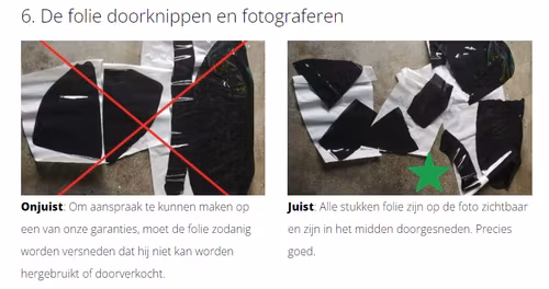 Garantie bij bestelfouten -50%