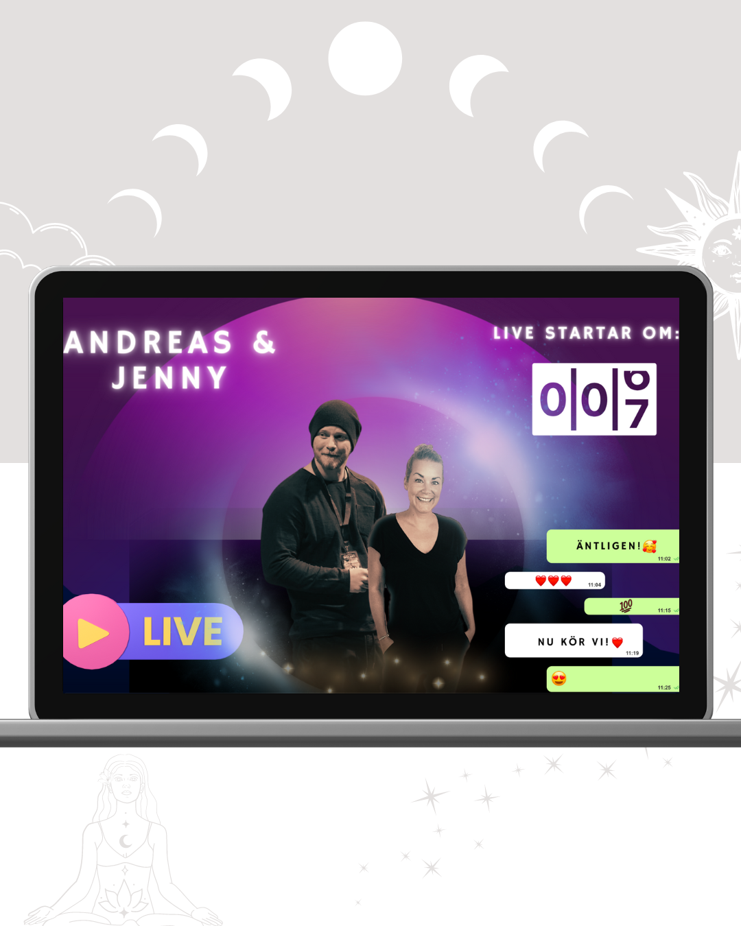 50% rea: Tvillingsjälar Appen med Andreas & Jenny - Sveriges största app för andlig och personlig utveckling - 1 års medlemskap