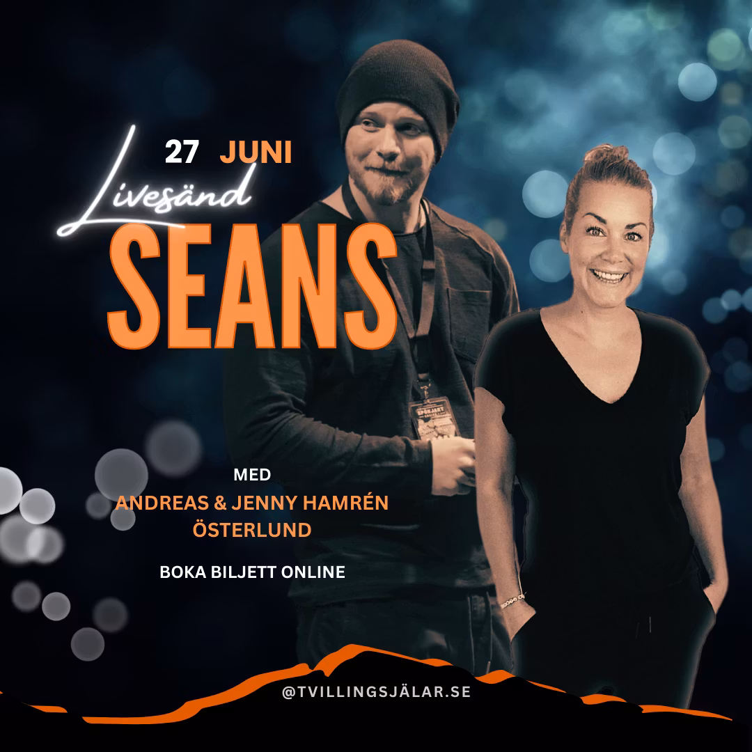 LIVESÄND SEANS 27 JUNI 20:00 MED ANDREAS & JENNY HAMRÉN ÖSTERLUND