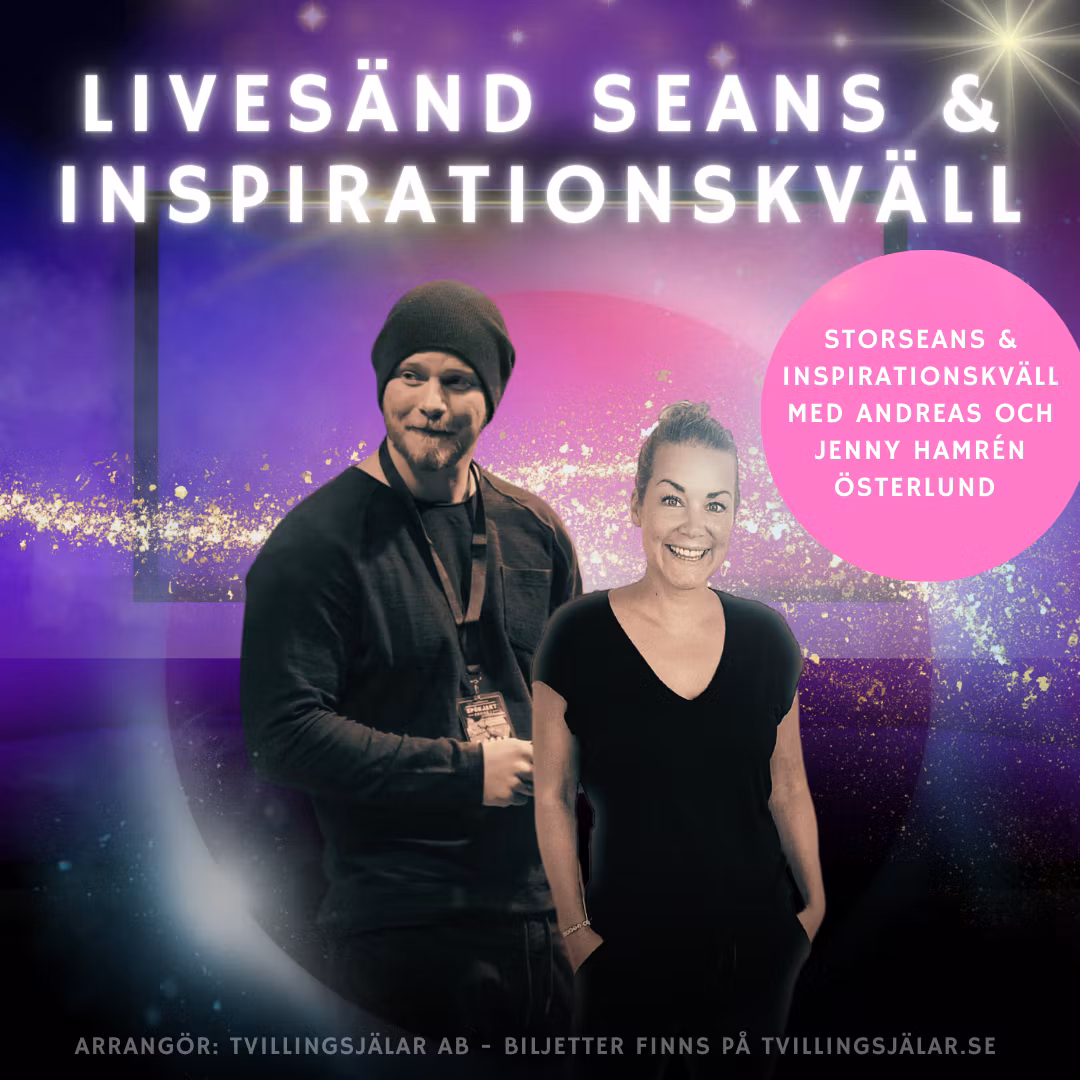 LIVESÄND STORSEANS & INSPIRATIONSKVÄLL 15 MAJ 19:30