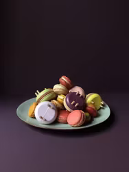 Pom Maker Macaron Lavender - lila pom-pom-verktyg makron i trä (Small)