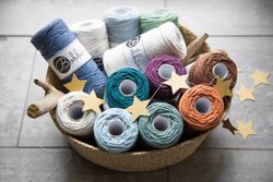 Bobbiny Single Twist Macrame Cord Regular 3 mm - enkeltvinnat makramégarn