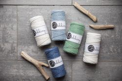Bobbiny Single Twist Macrame Cord Regular 3 mm - enkeltvinnat makramégarn