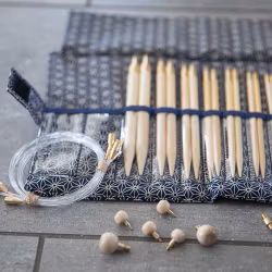 Seeknit Shirotake STD Nordic Blå - set med ändstickor 2.50 - 10 mm