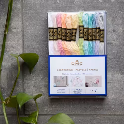 DMC Moulinégarn Pastels   - set med 12 färger