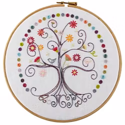 Un Chat dans l'aiguille - Broderikit Tavla - Arbre de vie no 7