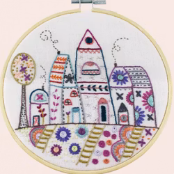 Un Chat dans l'aiguille - Broderikit Tavla - Féérie nordique