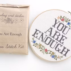 Junebug and Darlin - Broderikit Tavla - You are Enough