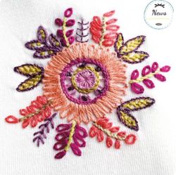 Un Chat dans l'aiguille - Broderikit Kläder - Flower of love