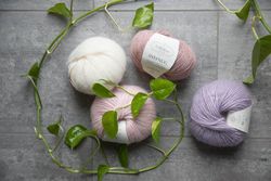 CaMaRose Snefnug -  blowgarn i naturmaterial
