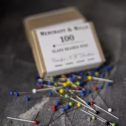 Merchant & Mills Glass Headed Pins - knappnålar med glashuvud