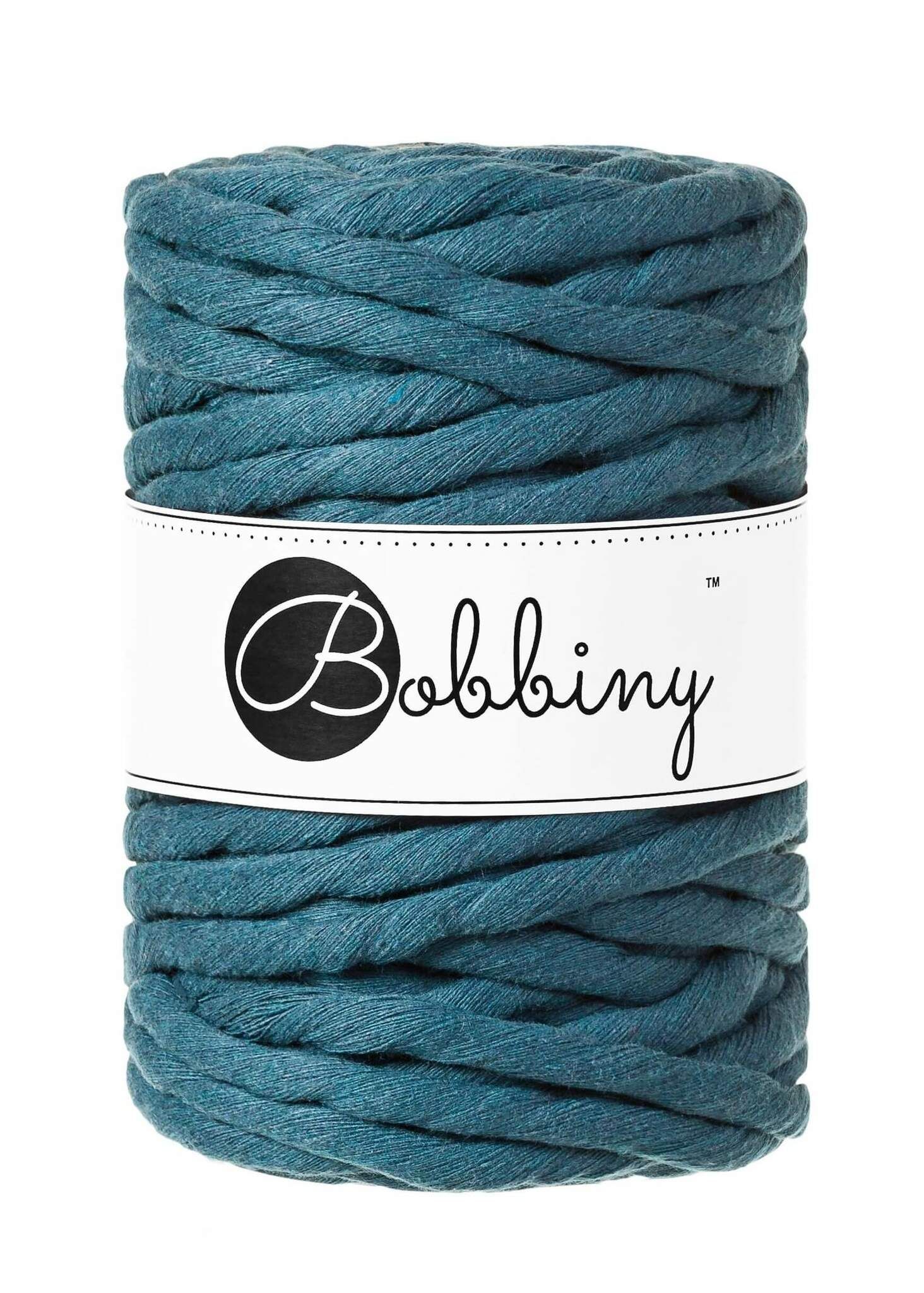 Bobbiny Single Twist Macrame Cord 9 mm - enkeltvinnat makramégarn