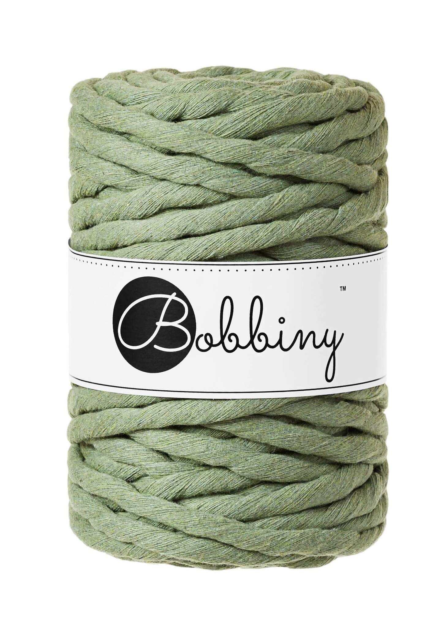 Bobbiny Single Twist Macrame Cord 9 mm - enkeltvinnat makramégarn
