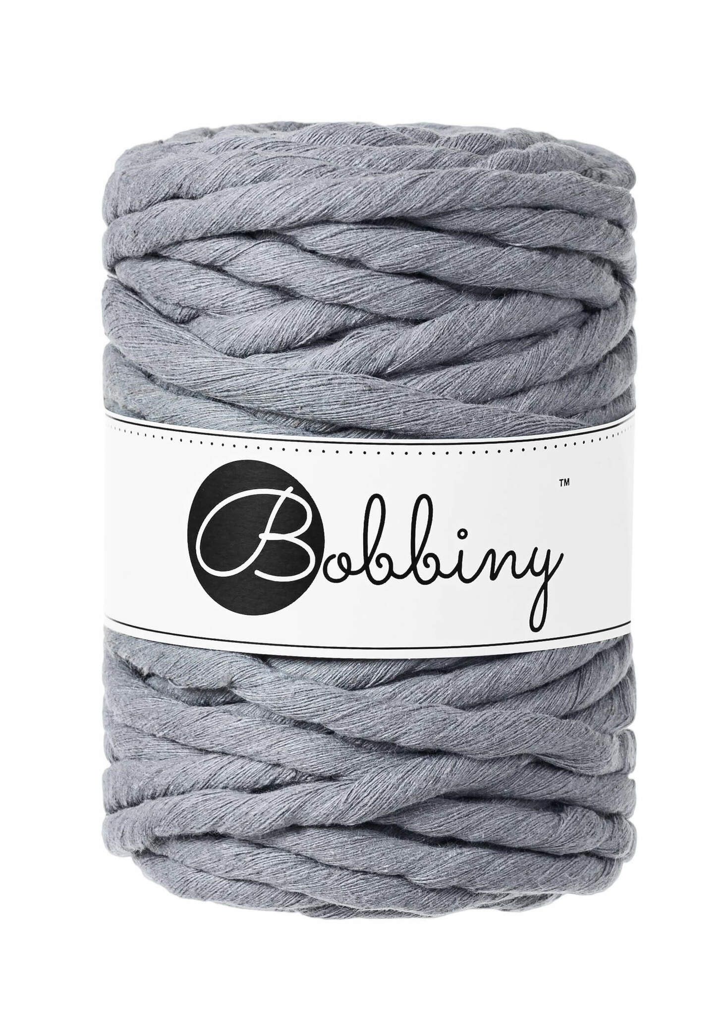 Bobbiny Single Twist Macrame Cord 9 mm - enkeltvinnat makramégarn