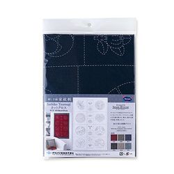 Sashiko Tsumugi - panel med förtryckta sashikomönster