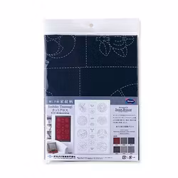 Sashiko Tsumugi - panel med förtryckta sashikomönster