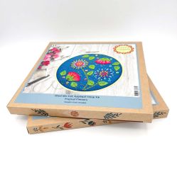 Corinne Lapierre - Tropical Flowers Felt Appliqué - kit för filtsömnad