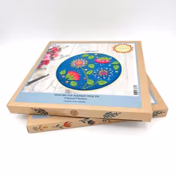 Corinne Lapierre - Tropical Flowers Felt Appliqué - kit för filtsömnad