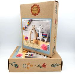 Corinne Lapierre - Llamas Felt Craft - kit för filtsömnad