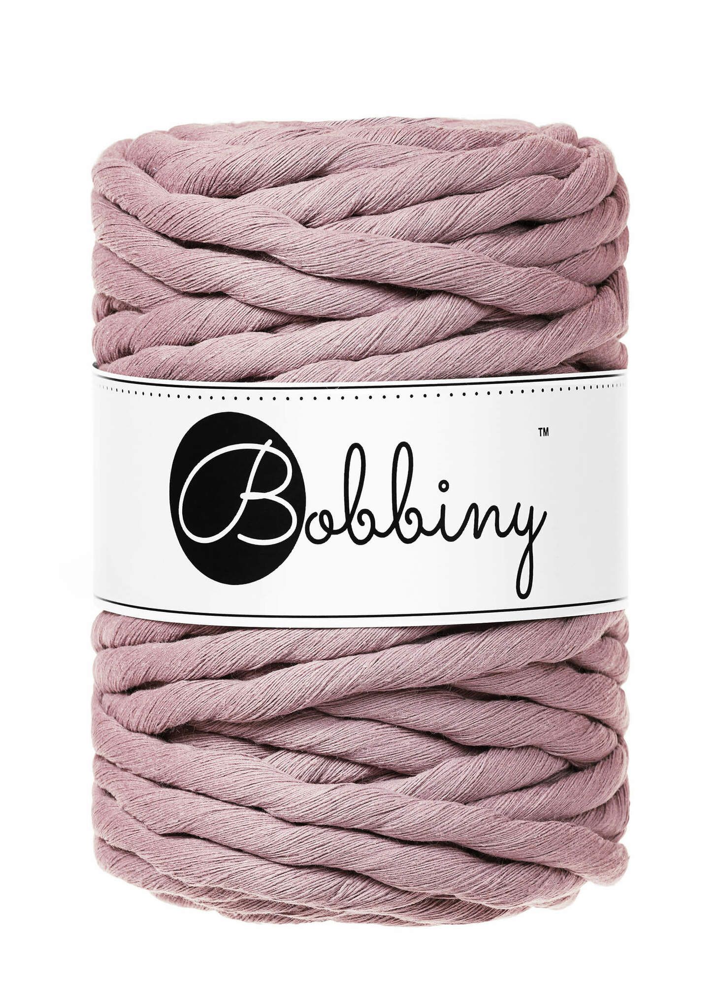 Bobbiny Single Twist Macrame Cord 9 mm - enkeltvinnat makramégarn