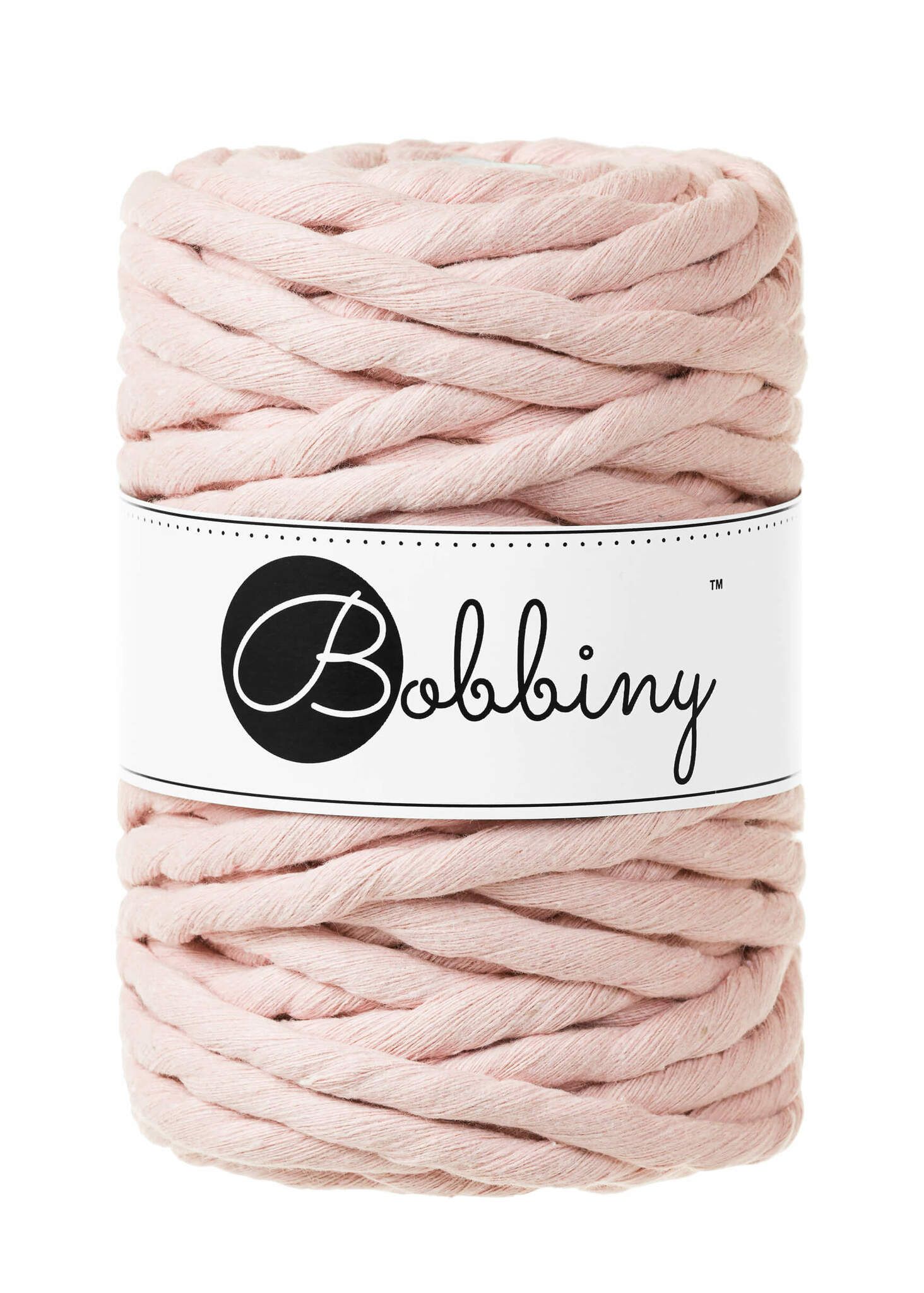 Bobbiny Single Twist Macrame Cord 9 mm - enkeltvinnat makramégarn