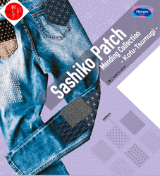 Sashiko Patch Mending Collection - små lappar med sashikomönster