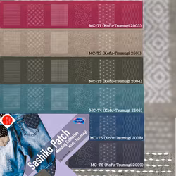 Sashiko Patch Mending Collection - små lappar med sashikomönster