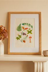 DMC Mindful Making - The Woodland Glade - kit med korsstygnsbroderi
