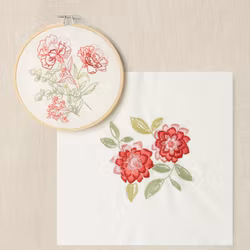 DMC Mindful Making - The Calming Carnations - kit med två broderier