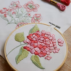 DMC Mindful Making - The Blissful Blooms - kit med två broderier