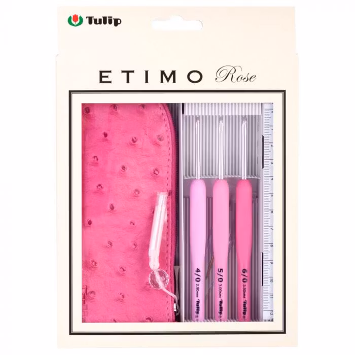 Tulip Etimo Rose - set med virknålar 2.50 - 3.50 och tillbehör