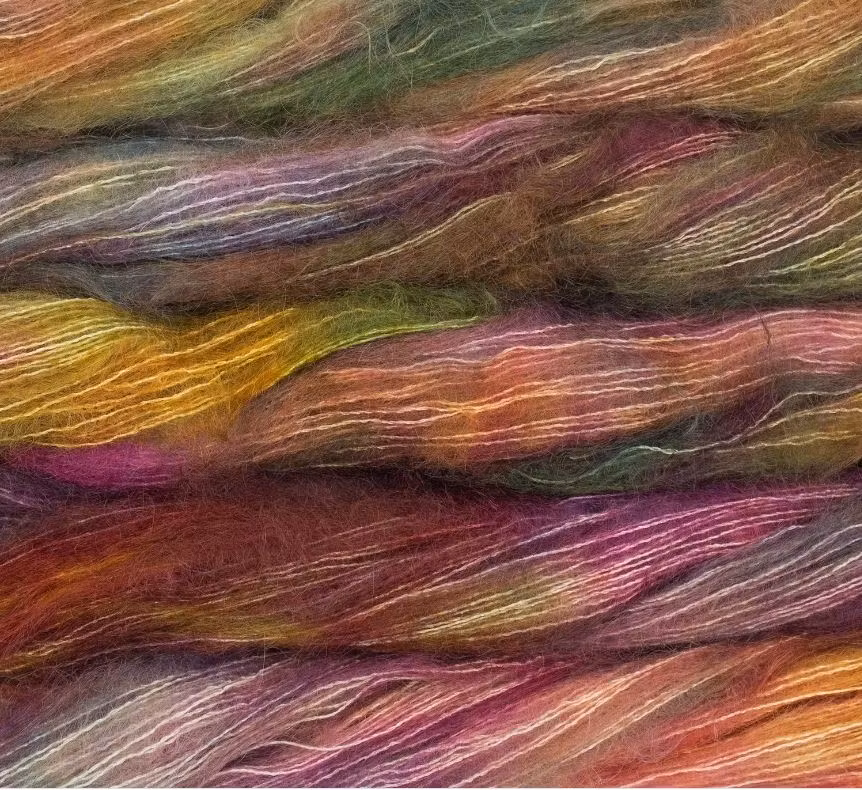 Malabrigo Mohair - handfärgat mohair- och silkesgarn