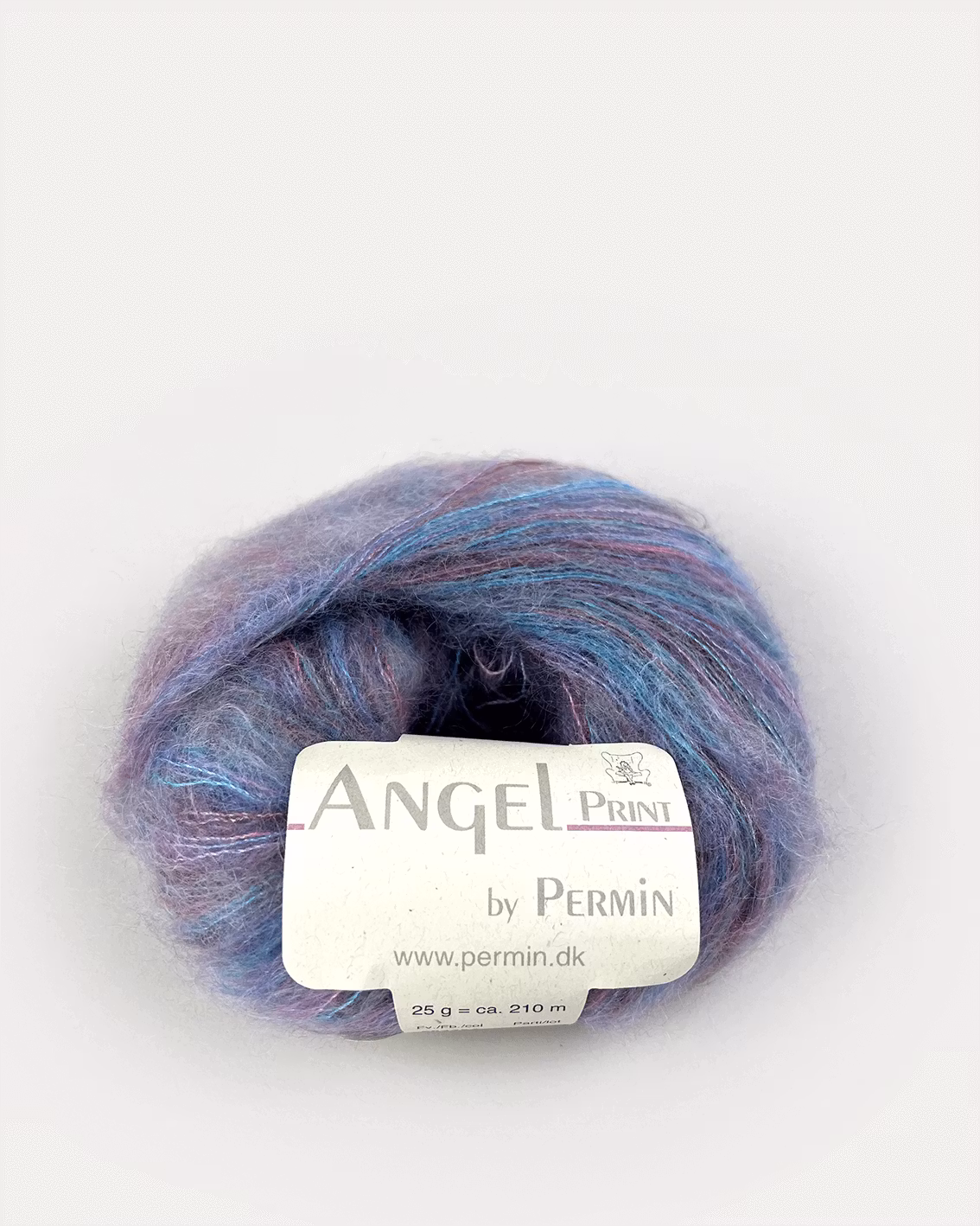 Permin Angel Print - flerfärgat mohair- och silkesgarn
