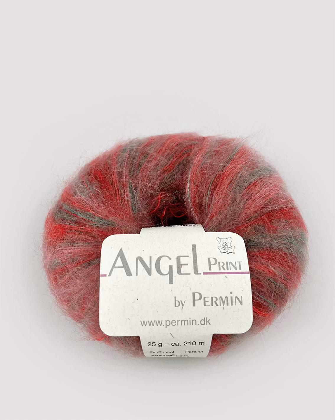 Permin Angel Print - flerfärgat mohair- och silkesgarn