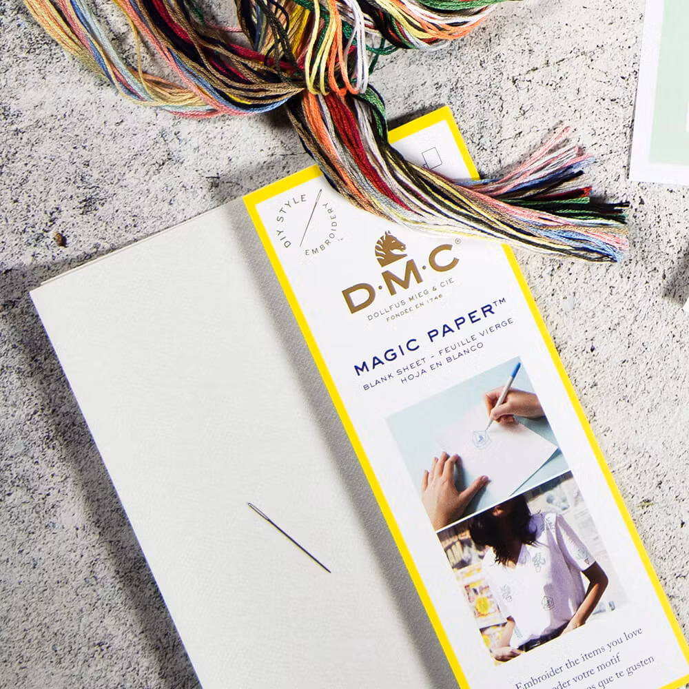 DMC Magic Paper - vattenlöslig stramalj för broderi