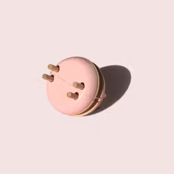 Pom Maker Macaron Rose - rosa pom-pom-verktyg makron i trä (Small)