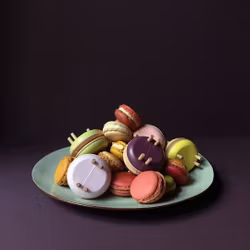 Pom Maker Macaron Rose - rosa pom-pom-verktyg makron i trä (Small)
