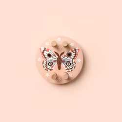 Pom Maker Oana Befort Pink - rosa pom-pom-verktyg i trä (Extra Small)