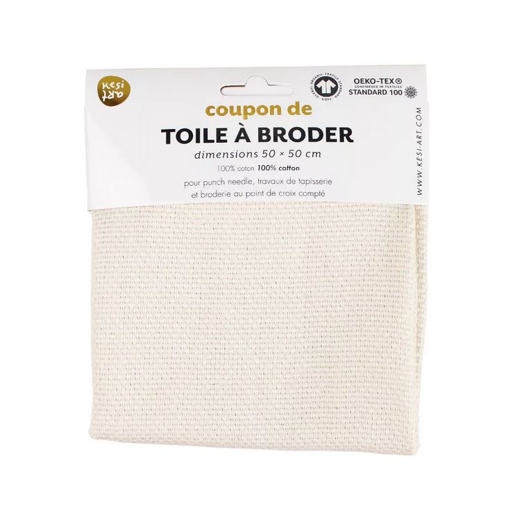 Kesi'Art - Broderväv för punchneedle i GOTS-certifierad bomull