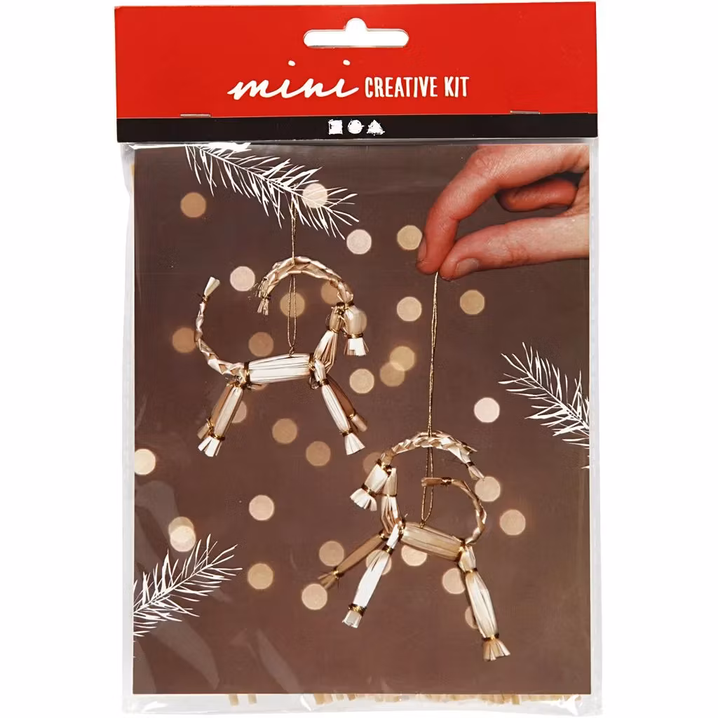 DIY-kit Julbockar i halm