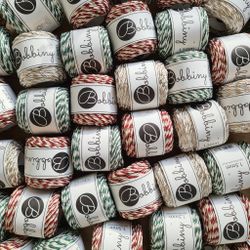 Bobbiny 3ply Macrame Rope 1,5 mm HOLIDAY - trippeltvinnat makramégarn
